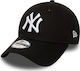 New Era Παιδικό Καπέλο Jockey Υφασμάτινο K MLB 940 League Basic NY Yankees Μαύρο