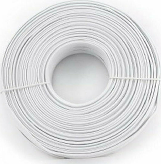Cablexpert Flat Telephone Cable Unterminated 100m White (ST-TC1000S-100M)