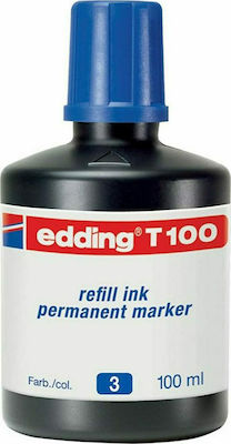 Edding T100 Ersatz-Tinte für Marker in Blau Farbe 100ml