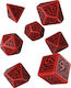 Q Workshop Dwarven Dice Set Dice Black & Red 7τ...
