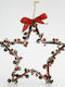 Eurolamp Wood Christmas Decorative Hanging Star 3x3x31cm 2pcs Brown