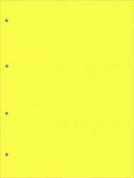 Typotrust Χάρτινα Διαχωριστικά για Έγγραφα A4 με Τρύπες 100τμχ Κίτρινα