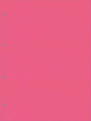 Typotrust Χάρτινα Διαχωριστικά για Έγγραφα A4 με Τρύπες 100τμχ Ροζ
