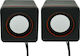 Leerfei D-02L 2.0 Speakers 6W Black