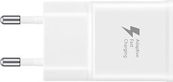 Samsung Φορτιστής Χωρίς Καλώδιο με Θύρα USB-A Λευκός (EP-TA20)