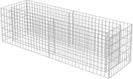 vidaXL Planter Garden Fencing Material 1pcs Silver