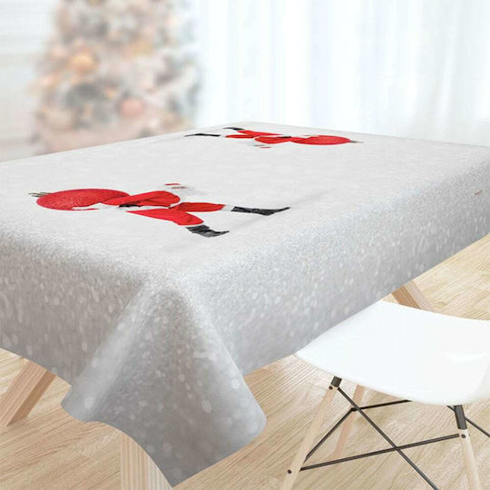 Iliadis Weihnachtlich Tischtuch Stoff Weiß L145xB145cm.