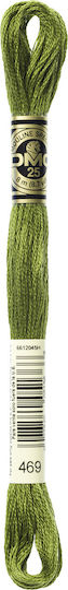 DMC Thread Embroidery Mouliné 117 Cotton in Green color 8m Avocado Green