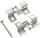 vidaXL Steel Joint Clip for Garden Flooring with Bolts 3x3cm 100pcs