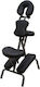 Metallic Portable/Folding Black Massage and Physiotherapy Chair 100x80cm