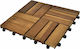 vidaXL Πλακάκι Δαπέδου for Garden Flooring from Wood 30x30εκ. 30pcs Ακακίας