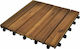 vidaXL Wood Garden Decking Board 30x30cm 10pcs