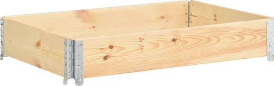 vidaXL Garden Fencing Supplies Pine Hollowed Out 80x120cm from Wood 120x80cm Brown