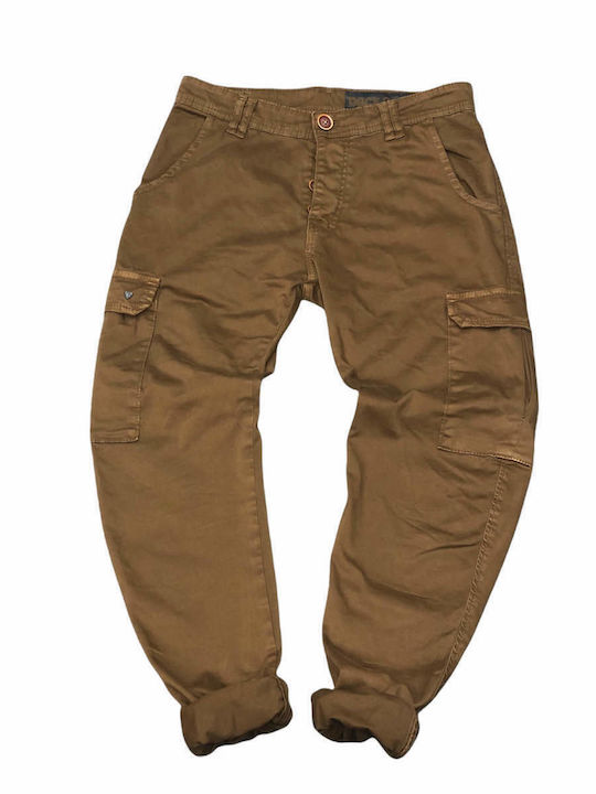 Back2jeans Men's Trousers Cargo Brown