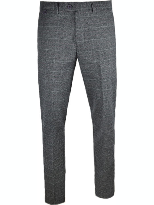 Makis Tselios Fashion Men's Trousers Chino Gray