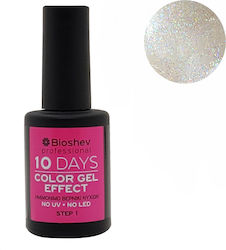 Bioshev Professional 10 Days Color Gel Effect Gloss Βερνίκι Νυχιών Μακράς Διαρκείας Λευκό 215 11ml