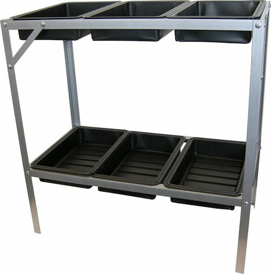 Nature Decorative Workbench Garden Metal Folding 77cmx40cmx77cm V-403677