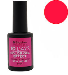 Bioshev Professional 10 Days Color Gel Effect Gloss Βερνίκι Νυχιών Μακράς Διαρκείας Φούξια 213 11ml
