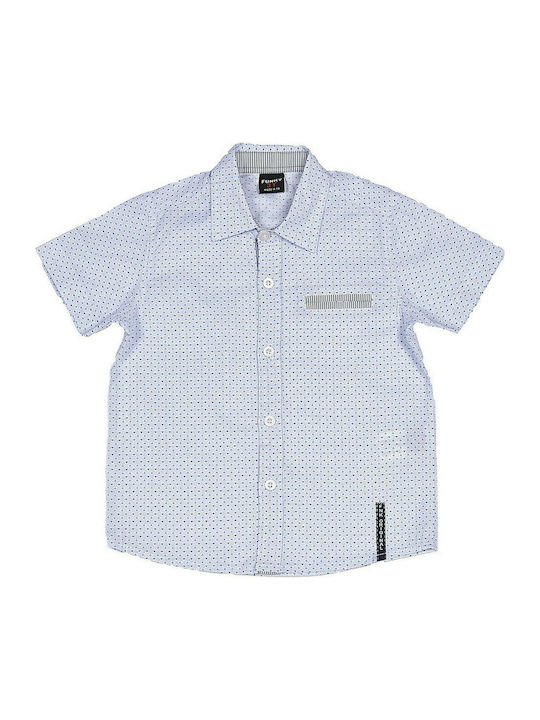 Funky Kids Polka Dot Shirt Light Blue