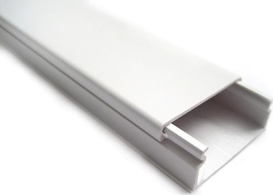 Eurolamp Cable Channel made of Plastic 40x16 Closed Type Carton Box White 2m
