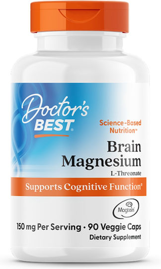 Doctor's Best Brain Magnesium 50mg 90 φυτικές κάψουλες