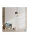 Sun Light Pendant Light Transparent with Socket E27 20cm