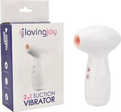 Loving Joy Lutscher Vagina mit Vibration Weiß