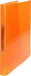 Tip Top Office Clipboard with 2 Rings 2/32 for Paper A4 Orange 1pcs