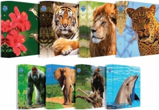 Skag Clipboard with 2 Rings 2/32 for Paper A4 Animals (Μiscellaneous colours) 1pcs