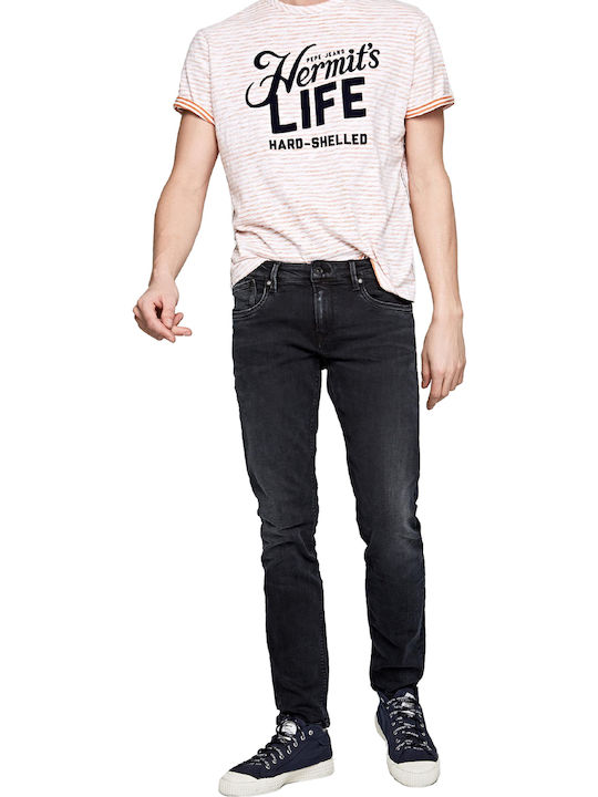 Pepe Jeans Hatch Herren Jeanshose Schlank Fit Anthracite