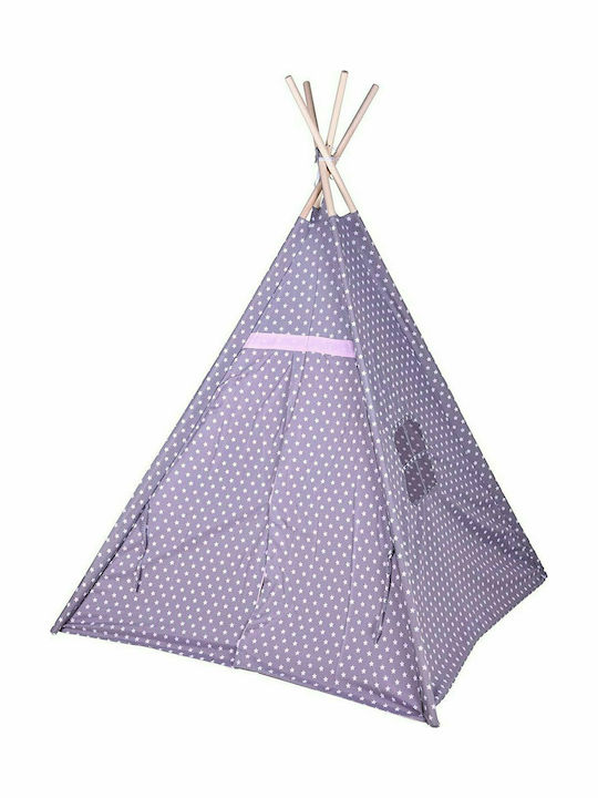 Cort pentru Copii Indian Ινδιάνικη Teepee Violet pentru 3+ ani