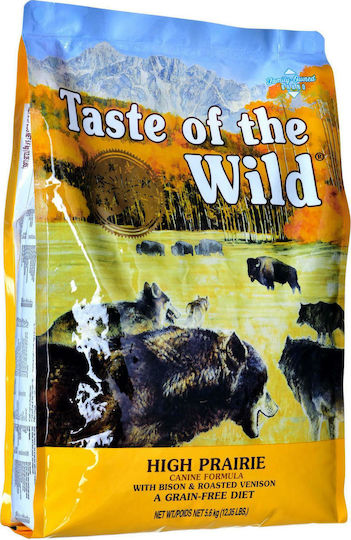 Taste Of The Wild High Prairie 5.6kg Dry Food Grain-Free for Adult Dogs with Bison and Deer
