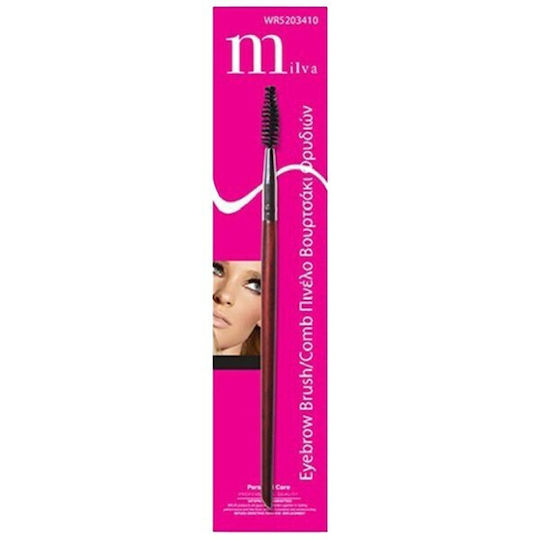 Milva Make Up Brush for Eyebrows with Synthetic Bristle Eyebrow Brush