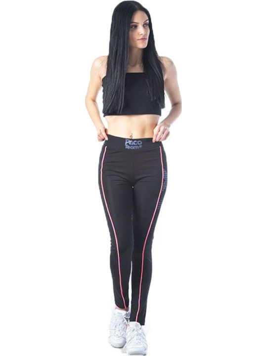 Women's Long Training Legging High Waisted Black