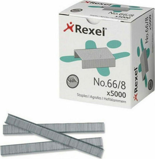 Rexel Σύρματα Συρραπτικού 66/8 5000τμχ No.66/8 06065
