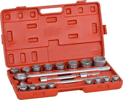 Kraft & Dele KD305 Set Cheie Tubulară Cu Chei Cu Clichet 3\4" 21 Bucăți Kraft & Dele KD305 Set Cheie Tubulară Cu Chei Cu Clichet 3\4" 21 Bucăți