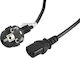 Lanberg IEC C13 - Schuko Cable 5m Black (CA-C13C-11CC-0050-BK)