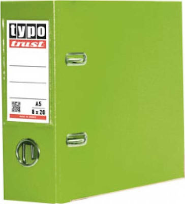 Typotrust Arc Ring Binder 8/20 for A5 Paper with 2 Rings Green