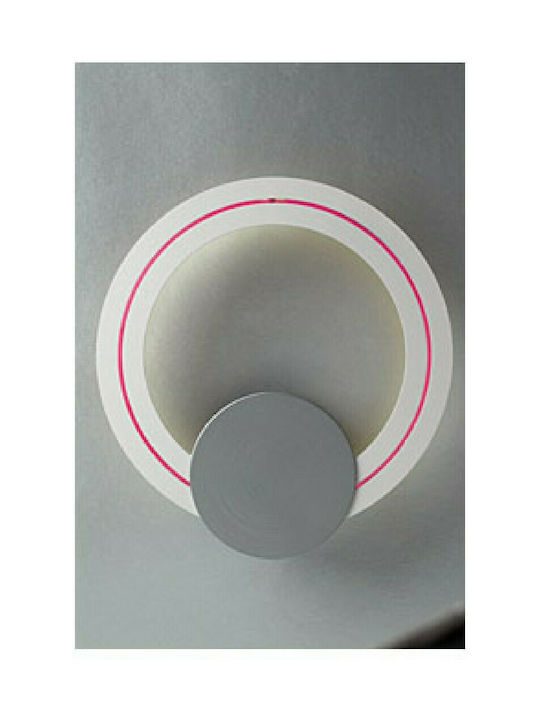 Sun Light Μοντέρνο Φωτιστικό Τοίχου σε Ροζ Χρώμα Ροζ Πλάτους 26cm