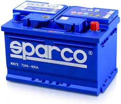 Sparco Batterie Auto KK72 mit Kapazität 72Ah und CCA 600A Sparco Batterie Auto KK72 mit Kapazität 72Ah und CCA 600A
