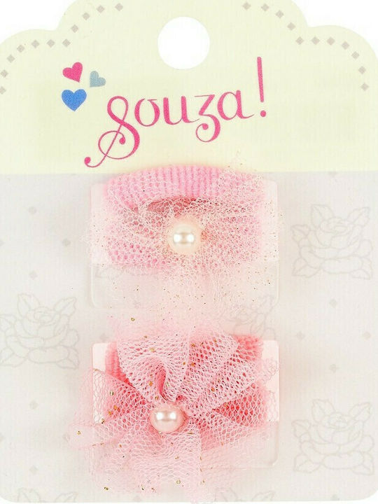 Souza For Kids Hair Elastic Lenore Сет Детски Ластици Розов 4бр 105449