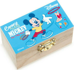 Christening Favor with Box Chest Mickey Fun Day Out made of Wood 48pcs