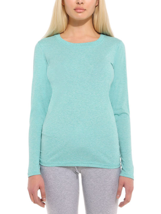 Bodymove Winterlich Damen Baumwolle Bluse Langä...