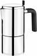 Bra 518691-3530 Cafetieră Pentru Plită Espresso 10 Căni Inox Argintiu