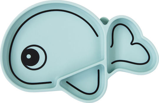 Done by Deer Baby Food Plate Wally made of Silicone Blue