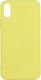 Sonique Liquid Back Cover Silicone Yellow (iPho...