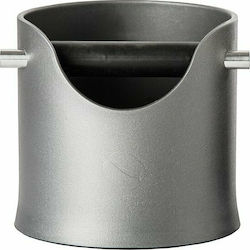 Crema Pro Small Knock Box Container from Silicone and Plastic 13.2x12.7x13.2cm Gray