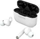 Canyon CNE-CBTHS3W In-ear Bluetooth Handsfree Ακουστικά με Αντοχή στον Ιδρώτα και Θήκη Φόρτισης Λευκά