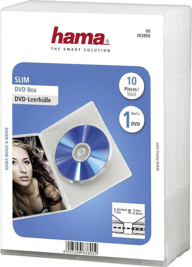 HAMA DVD Box White 10pcs 83890