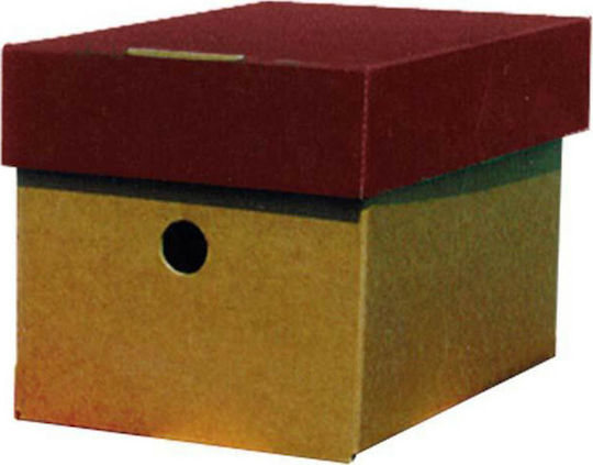 Next Hârtie Cutie de Arhivare cu Buton Classic Burgundy 1buc